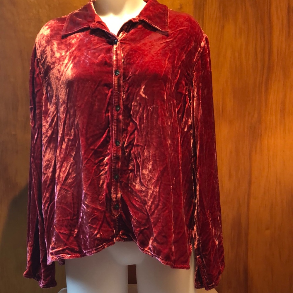 J Jill Button Up Long Sleeve Shirt Large - Picture 2 of 9